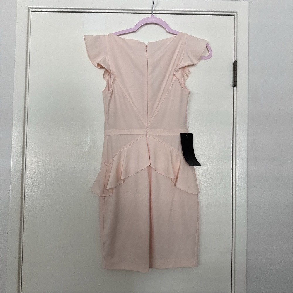 Bebe Soft Pink Ruffle Mini Dress - Picture 2 of 7